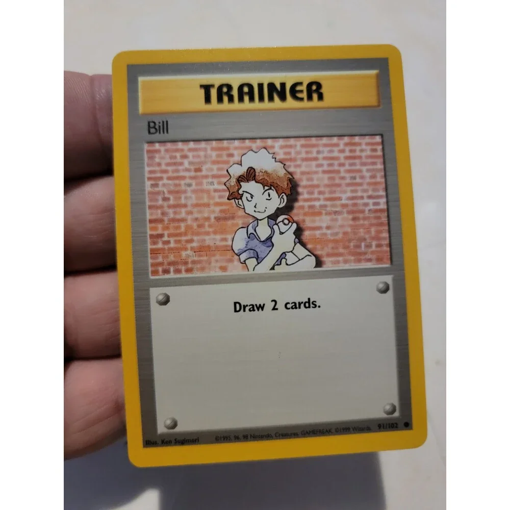 Pokemon TCG Card Vintage 1999 WOTC Game Freak Nintendo Trainer Bill